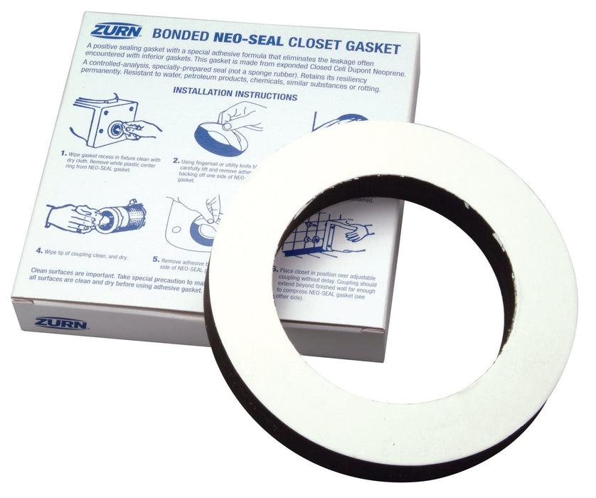 Zurn (Z1200-NEOSEAL-GSKT-4) Bonded Neo-Seal Closet Gasket Kit, 4"