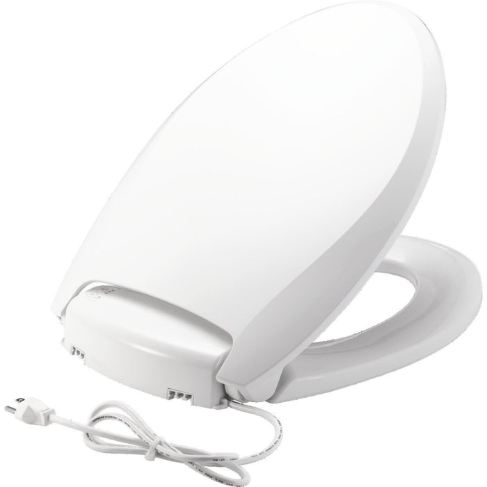 Bemis (H1900NL000) Radiance Elongated Plastic Toilet Seat With Adjustable Heat, Ilumalight, Sta-Tite Seat Fastening System, And Whisper Close With Precision Seat Fit Adjustable Hinge