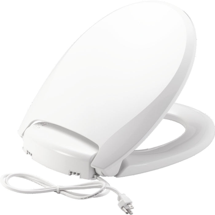 Bemis (H900NL000) Radiance Round Plastic Toilet Seat With Adjustable Heat, Ilumalight, Sta-Tite Seat Fastening System, And Whisper Close With Precision Seat Fit Adjustable Hinge