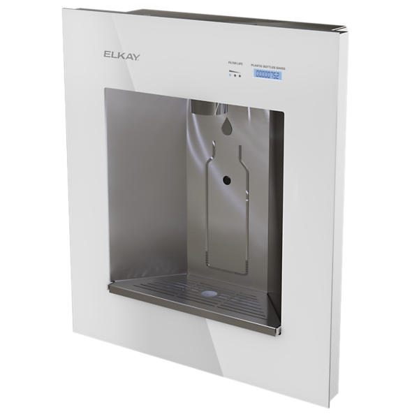 Elkay LBWD06WHK ezH2O Liv Built-In Filtered Water Dispenser – Chilled, Hands-Free, White