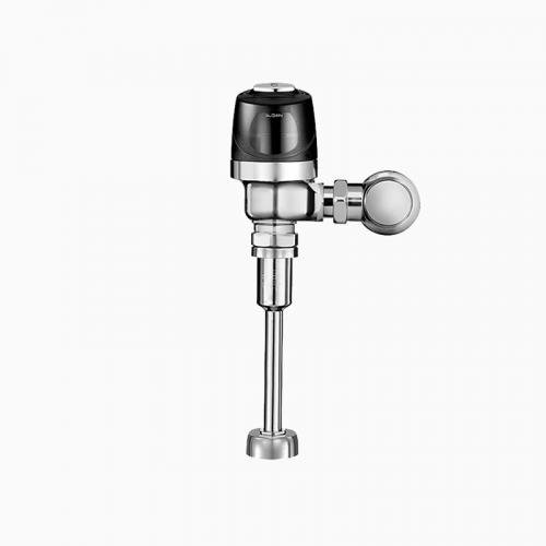 Sloan 3790013 battery-powered sensor urinal flushometer, polished chrome finish.