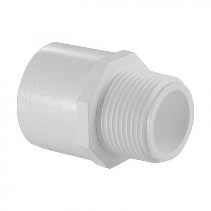 PVC Schedule 40 Male Adapter (Mipt × Soc) 1/2" - 2"