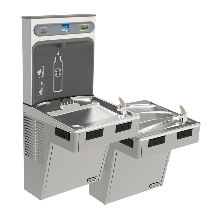 Ezh2o Bottle Filling Station With Mechanically Activated Bi Level Ada Cooler Filtered Refrigerated