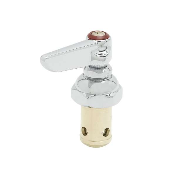T&S Brass (002714-40) Eterna Spindle Assembly, Right Hand Hot Lever Handle And Screw Included