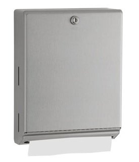 Bobrick (B-262) Classic Series Paper Towel Dispenser, 400 C-fold Or Multifold, Tumbler Lock