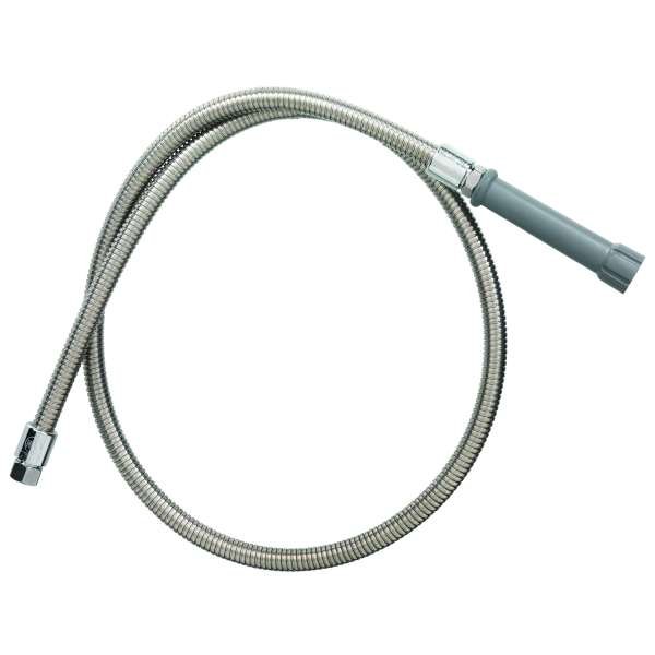 T&S Brass (B-0044-H) Hose, 44" Flexible Stainless Steel Gray Handle