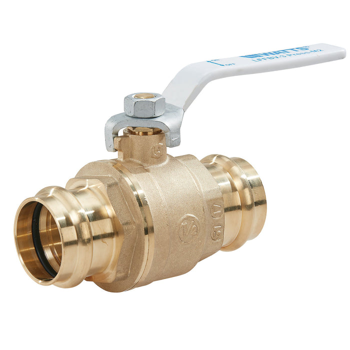 Watts 3/4" Lead Free 2-Piece Full Port Brass Ball Valve With Integral Press Fitting End Connection