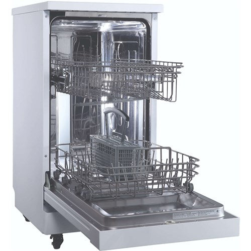 Danby/DDW1805EWP 18" Portable Dishwasher, 8 Place Settings, SS Interior, 4 Wash Programs - White